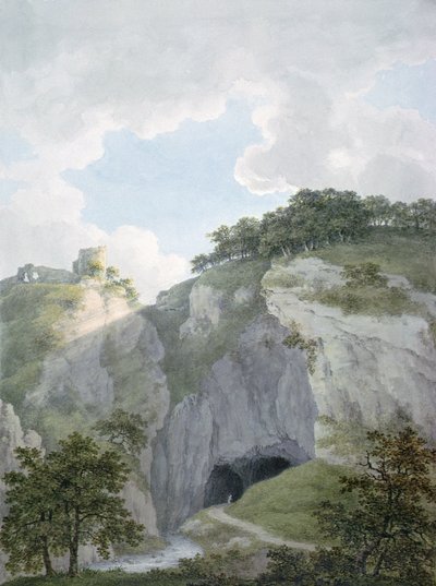 Veduta del Castello e della Grotta a Castelton, Derbyshire da Harriet Lister